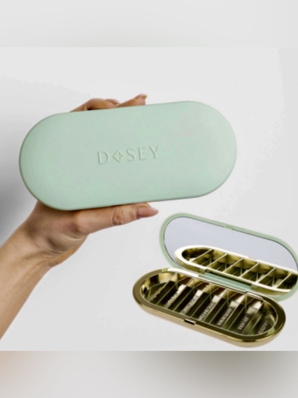 DOSEY 7-Day Pill Compact - Green